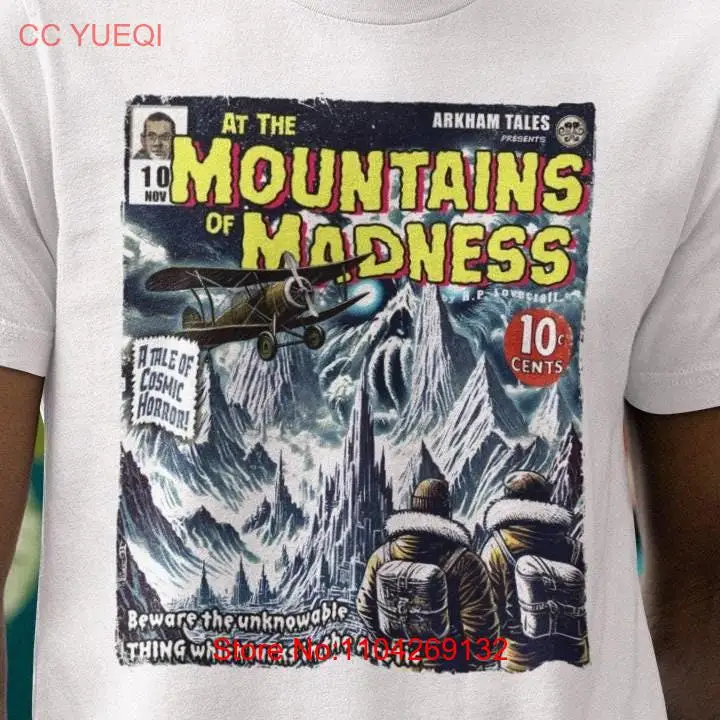 Arkham contos nas montanhas da loucura t camisa hp lovecraft eldritch horror embers vestuário co mangas compridas ou curtas