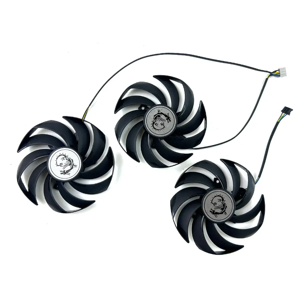 NEW Cooling Fan PLD09210S12HH 4PIN 90MM For MSI GeForce RTX 3070 GAMING TRIO PLUS 8G LHR video card fans