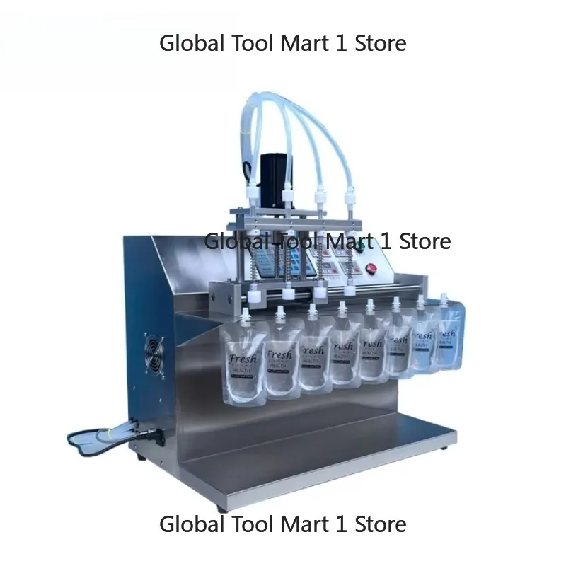 Semi-Auto Liquid Sachet Water Bag Filling Packing Machine Pump Engine Easy Operate High-Speed for Juice Drinking Water Pouch