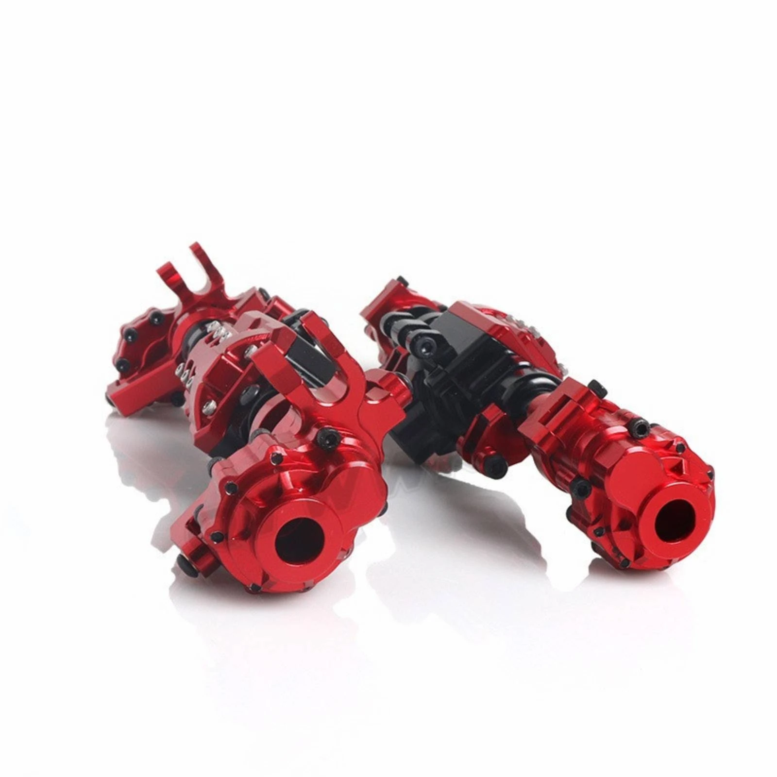 2 Pieces Front and Rear Axle Housing Aluminum Portal Axle Housing 1/10 Scale Rugged