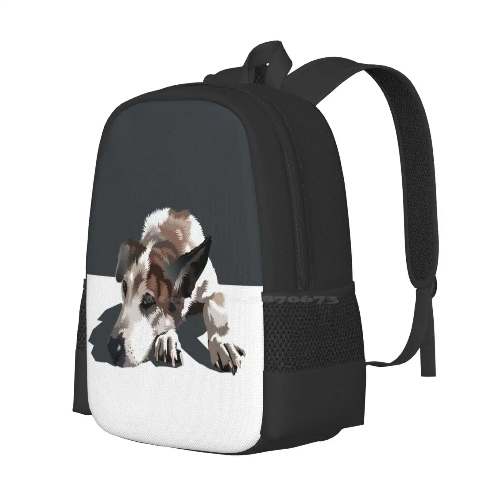 Jenny Hot Sale Schoolbag Backpack Fashion Bags Dogs Pets Animals Vector Fur