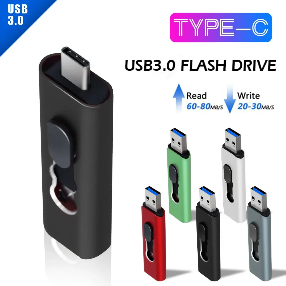 

USB 3.0 флеш-накопитель Type-C, 3,0 Гб