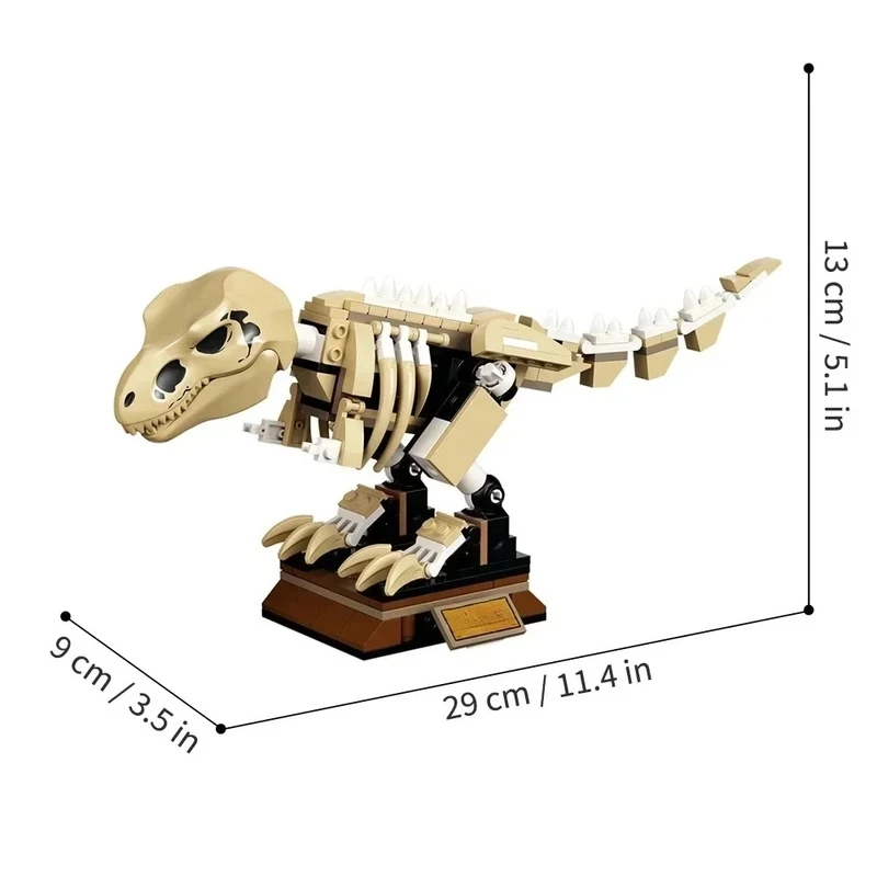 Conjuntos moc compatíveis série de dinossauro blocos de construção t. rex dinossauro fóssil exposição parque mundial das crianças brinquedos presente 76940