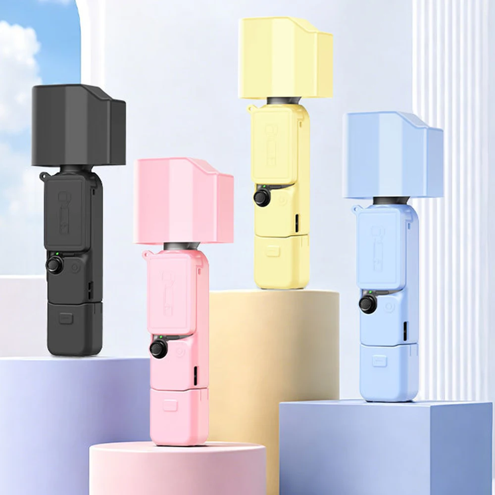 Etui silikonowe ochronne na DJI Osmo Pocket 4P, osłona ekranu i obiektywu, ochraniacz na Pocket 4 Pro, akcesoria zapobiegające zarysowaniom. — zdjęcie produktu 6