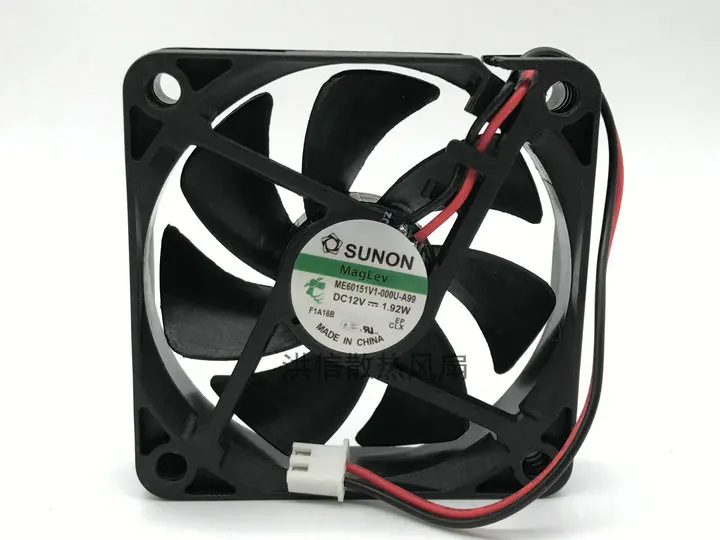 

SUNON ME60151V1-000U-A99 DC 12 В 1,92 Вт 60x60x15 мм 2-проводной 60 мм охлаждающий вентилятор