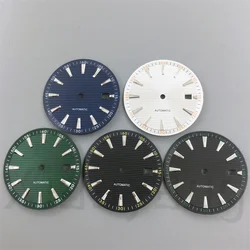 33mm Sterile Watch Dial Black Blue Green White SIlver Index With C3 Green Luminous Fit 40mm Watch Case For NH35 Movement Watches