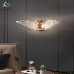 Lampade da parete moderne a LED Eagle semplici decorazioni per il bagno camera da letto lampade da parete a farfalla decorazioni per soggiorno lampada da parete in acrilico ad alta luce