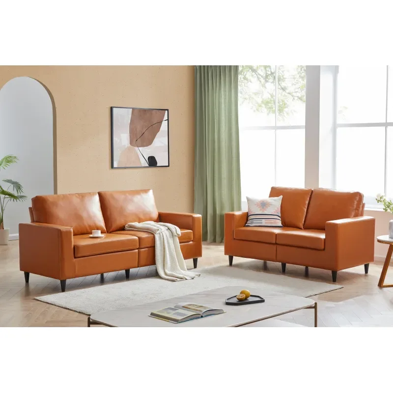 

Современный стильный диван and Loveseat Sets из искусственной кожи мягкая мебель для дома или офиса (2 + 3 места)