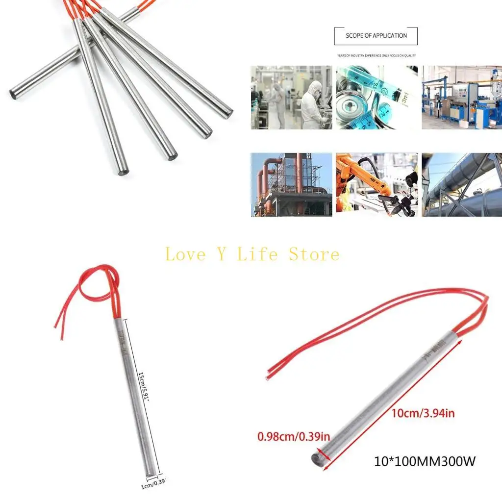 

L74C нержавеющая сталь Home Rod Hot Rod Быстрое тепло одиночество для нагревательной трубки для головы легко заменить 150 Вт/200