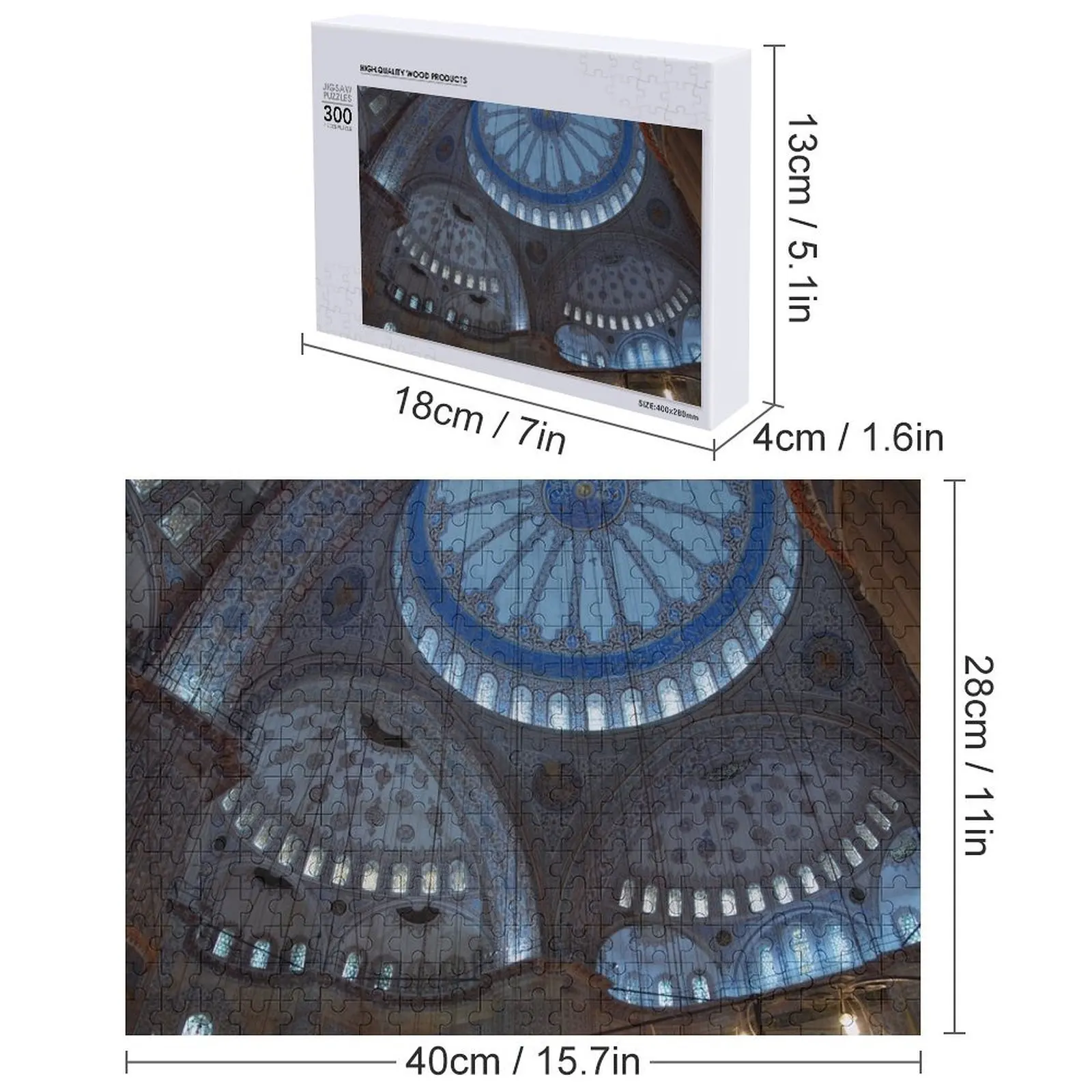 Interior de mezquita azul, arquitectura otomana, Estambul, Turquía Rompecabezas Imagen infantil personalizada Rompecabezas con nombre personalizado