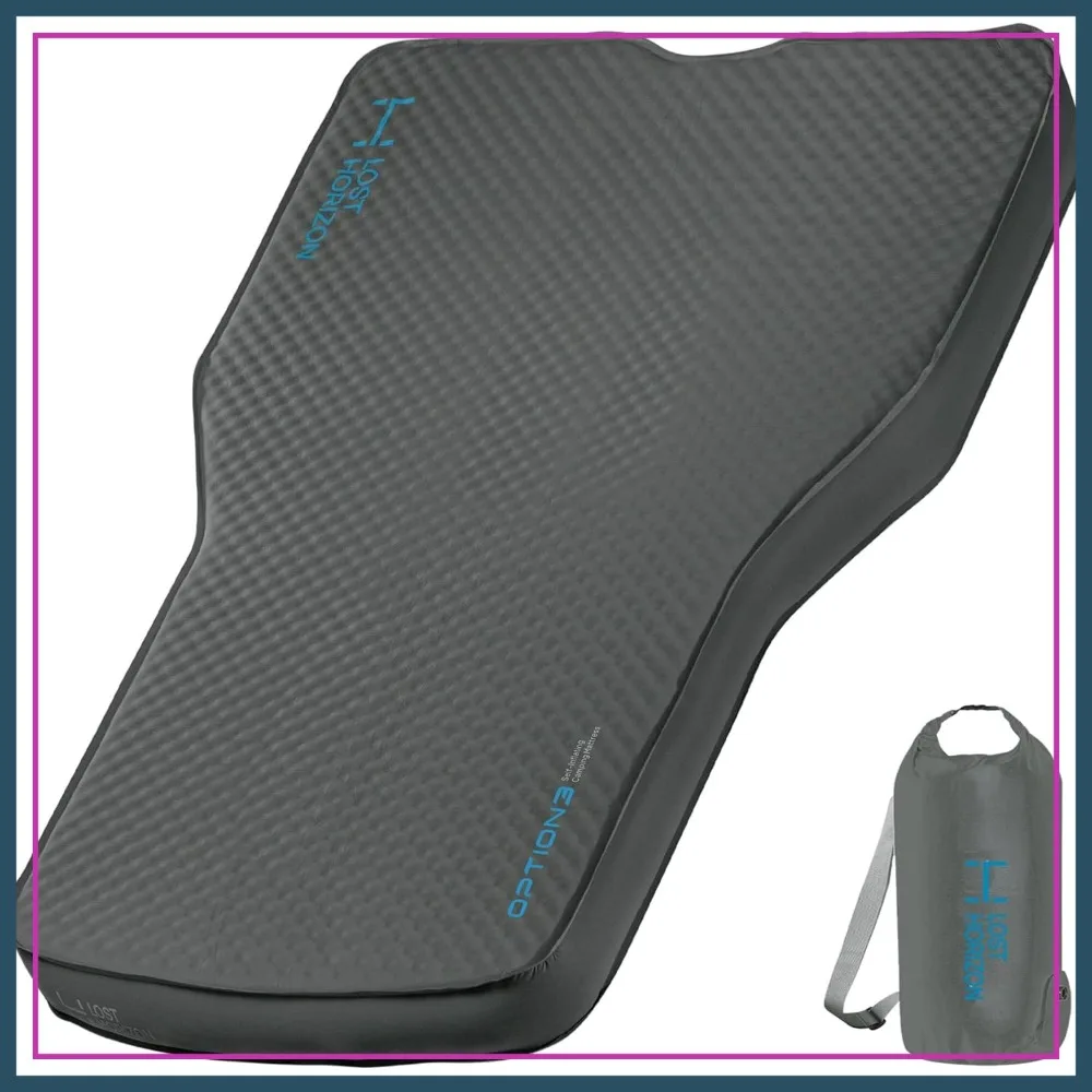 

Self Inflating Camping Air Mattress with Pump Sack, 4.5" Thick, R-Value 13, for Car Camping