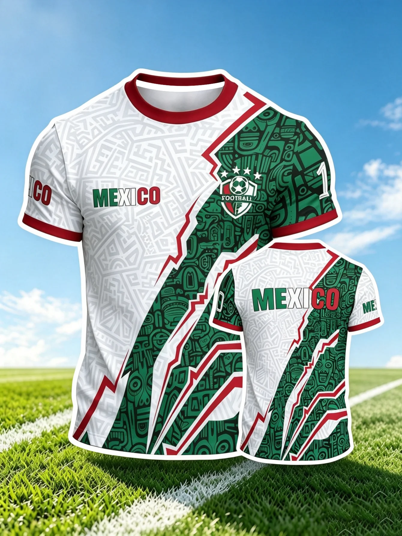 Graphic Football Jersey Lightweight Breathable Fan Sportswear Collection for Children Adults