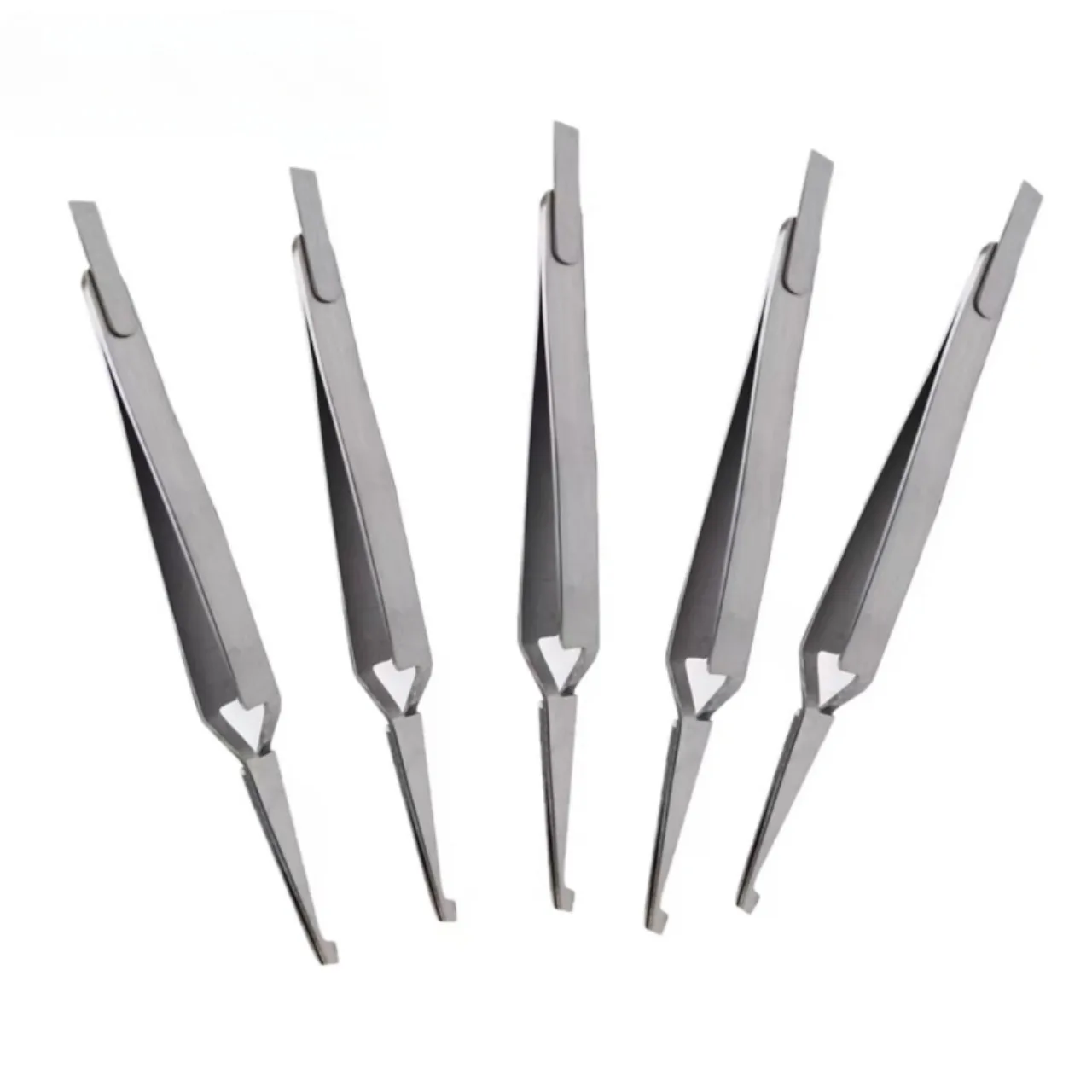 Dental Bracket Tweezers Holder Dentist Instrument Stainless Steel Serrated Orthodontic Tweezers Plier for Teeth Care Tools 1pcs