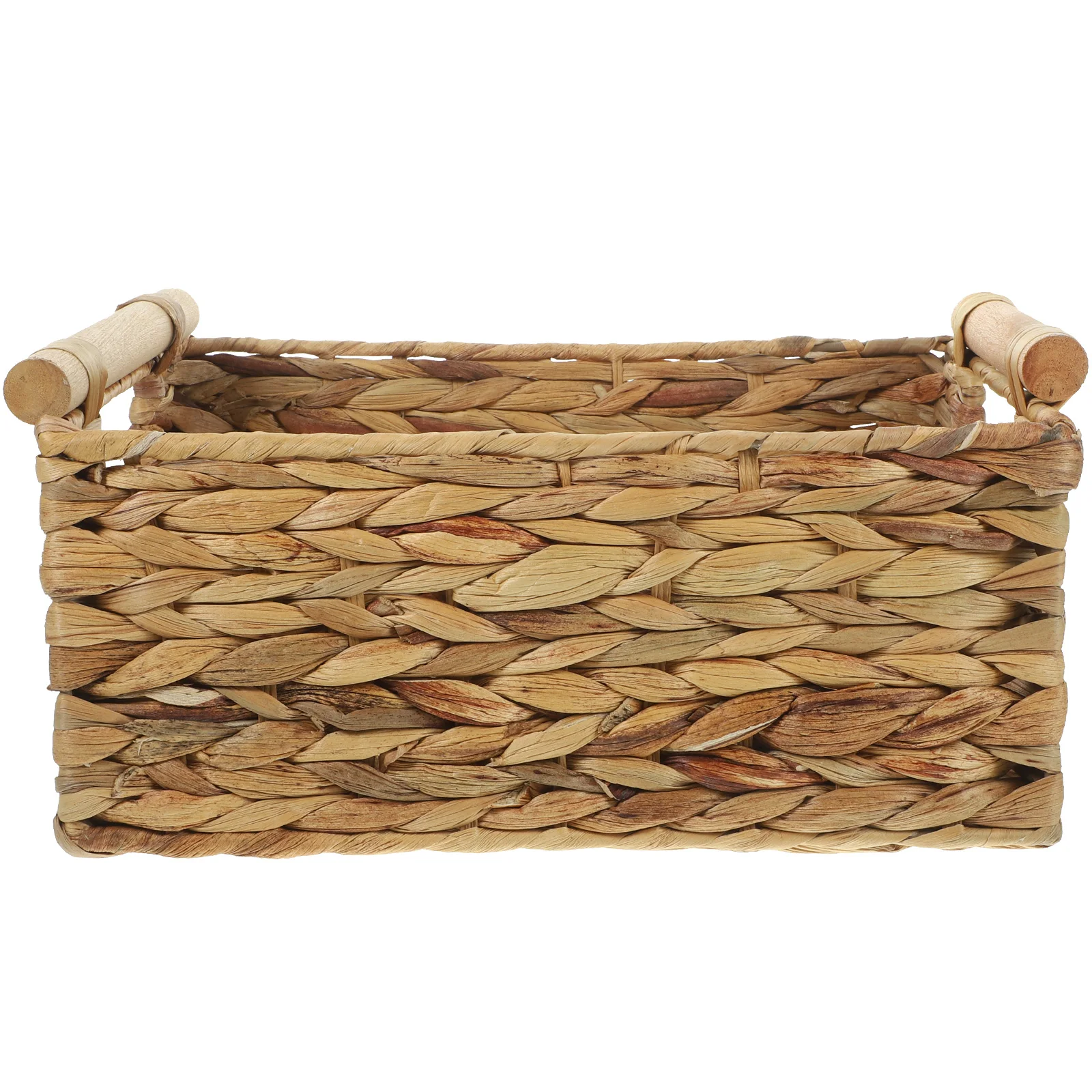 

1pc Vintage Style Rattan Storage Basket Woven ganizer Sundries Holder Bedroom Decor Hotel Home Supplies With Handle