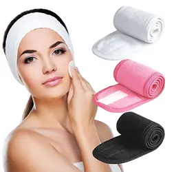 Facial Spa Headbands Makeup Shower Bath Wrap Sport Yoga Hairband Terry Cloth Stretch Towel Hair Accessories For Women Men