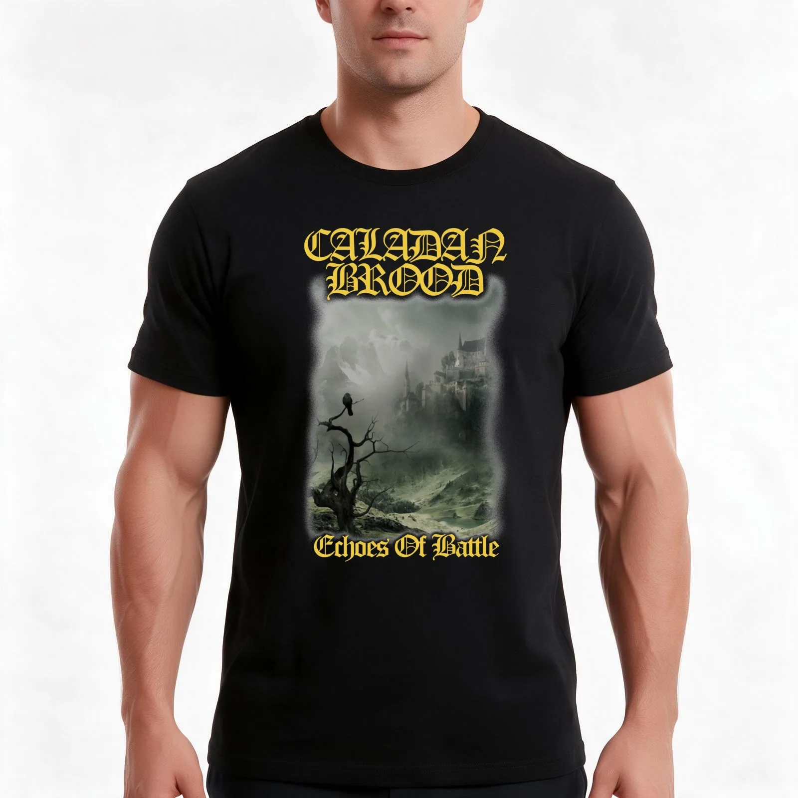 Caladan Brood T-Shirt, Summer Casual Cotton Tee, Oversized Streetwear Tops, Vintage Graphic Print, Loose Fit Short Sleeve