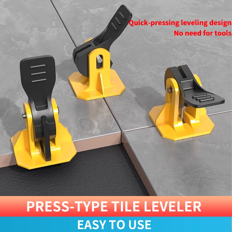 Tile leveler system can be reused instead of steel needle, and used as a construction tool for wall and floor tiles.