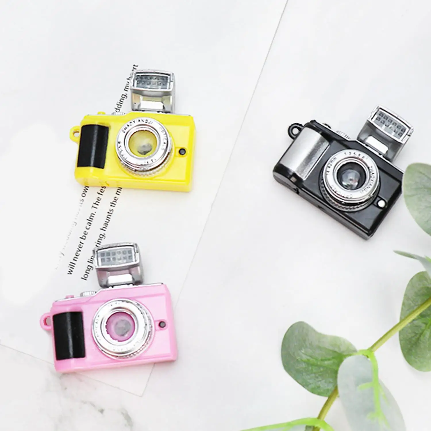 1 Pc High Quality Camera Key Chain Electric Luminous Vocal Car Key Ring Mini Vidicon Bag Charm Accessories Mini Flashlight Gift