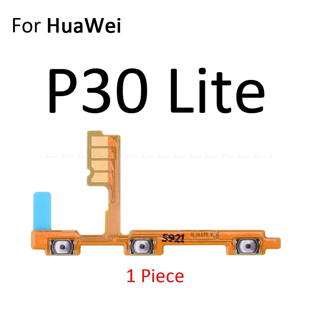 Interruptor de encendido y apagado, cinta de Cable flexible para HuaWei P50 P40 Lite E P30 Pro 5G P50E, pieza de reparación de tecla de volumen silenciosa silenciosa