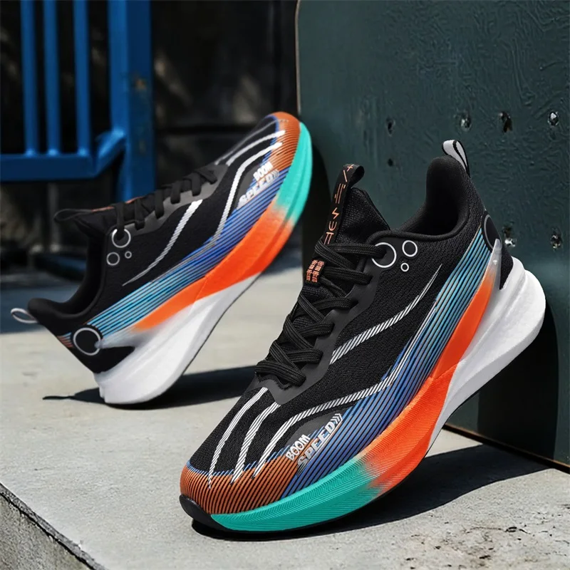 Men's Running Shoes Trainer Shoes Outdoor Breathable Couple Off-road Sneakers Luxury shoes Non-Slip Fashion Mesh Cushioning Race