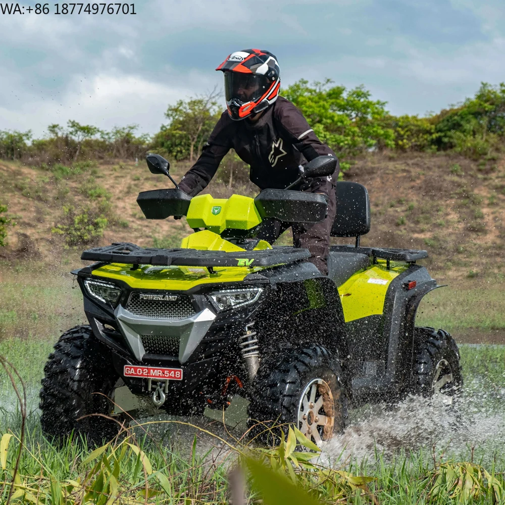 2026 New Chinese Wholesale Automatic Shaft Drive Transmission Four Wheel 10000w 4wd Cuatrimotos 4x4 Quad Bike Adult Electric ATV