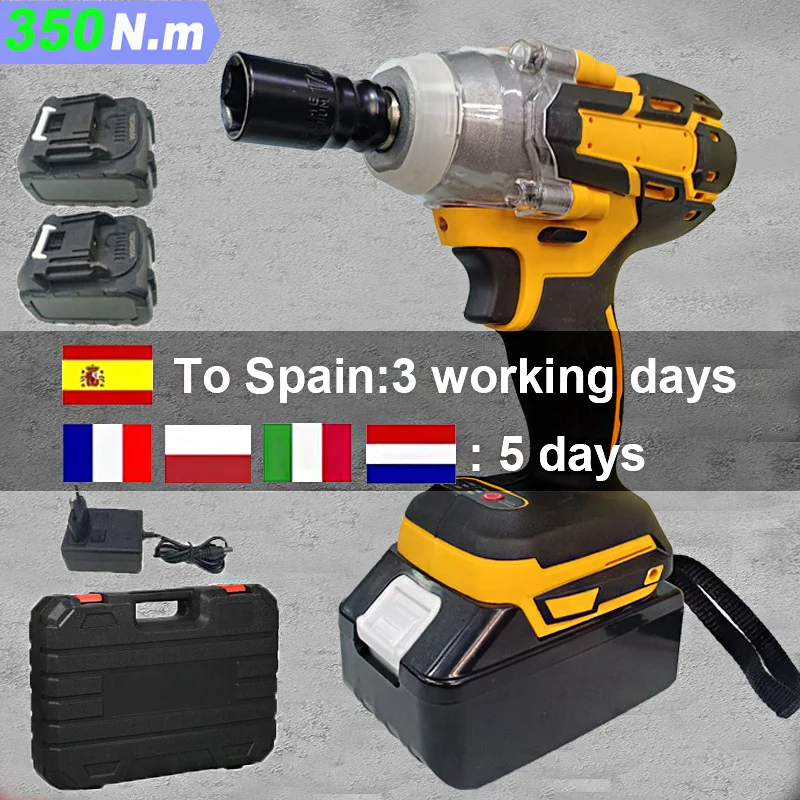 Chiave elettrica a batteria senza spazzole selezionabile Una batteria o doppia batteria veloce in Spagna: 3 giorni a altri paesi: 5 giorni