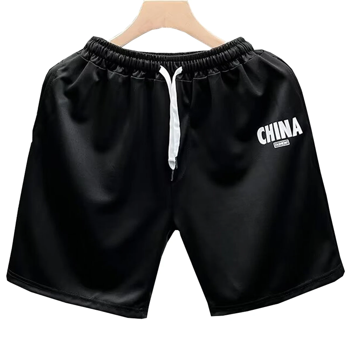 Men's Casual Shorts Summer Ultra Thin ice Silk Shorts Quick Drying Loose Fit Can be Used As Swimming Trunks Beach Pants
