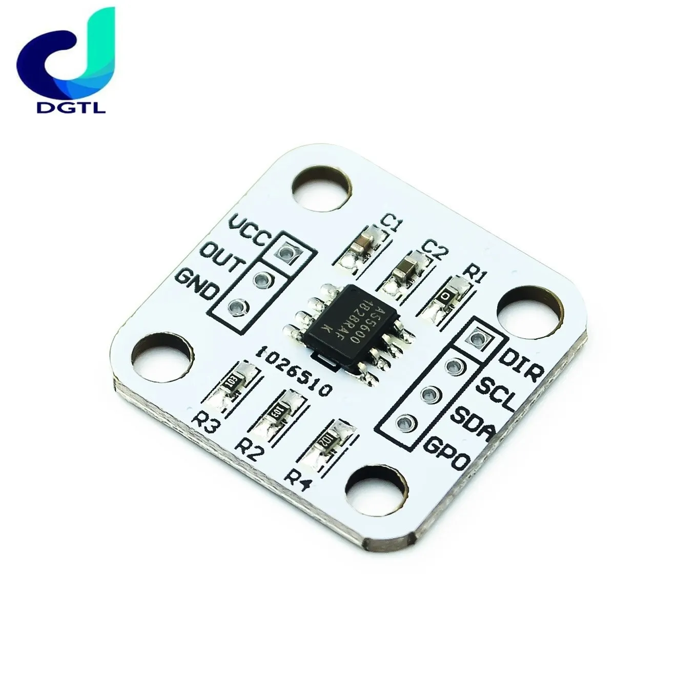 AS5600 magnetic encoder magnetic induction angle measurement sensor module 12bit high precision