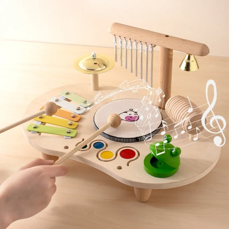 wooden-baby-drum-musical-instrument-toy-interactive-percussion-toy-for-toddler-sensory-auditory-skill-development-15ub