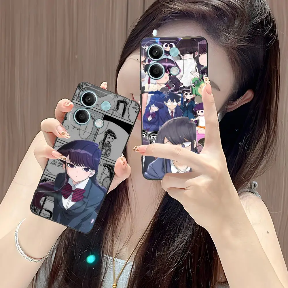 

Komi Shoko Mobile Cell Phone Case for POCO M6 M5 M4 M3 X7 X6 X5 X4 X3 F6 F5 F4 Pro GT 5G Colour Printing Protective Luxury Cover