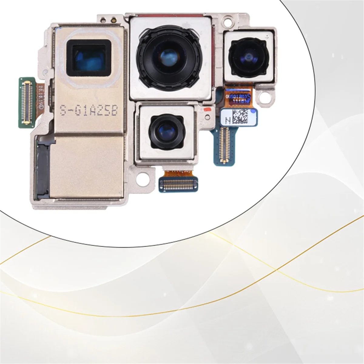 For Samsung Galaxy S21 Ultra 5G SM-G998B Camera Set Telephoto + Depth + Wide + Rear Main Camera Parts Replacement HGC