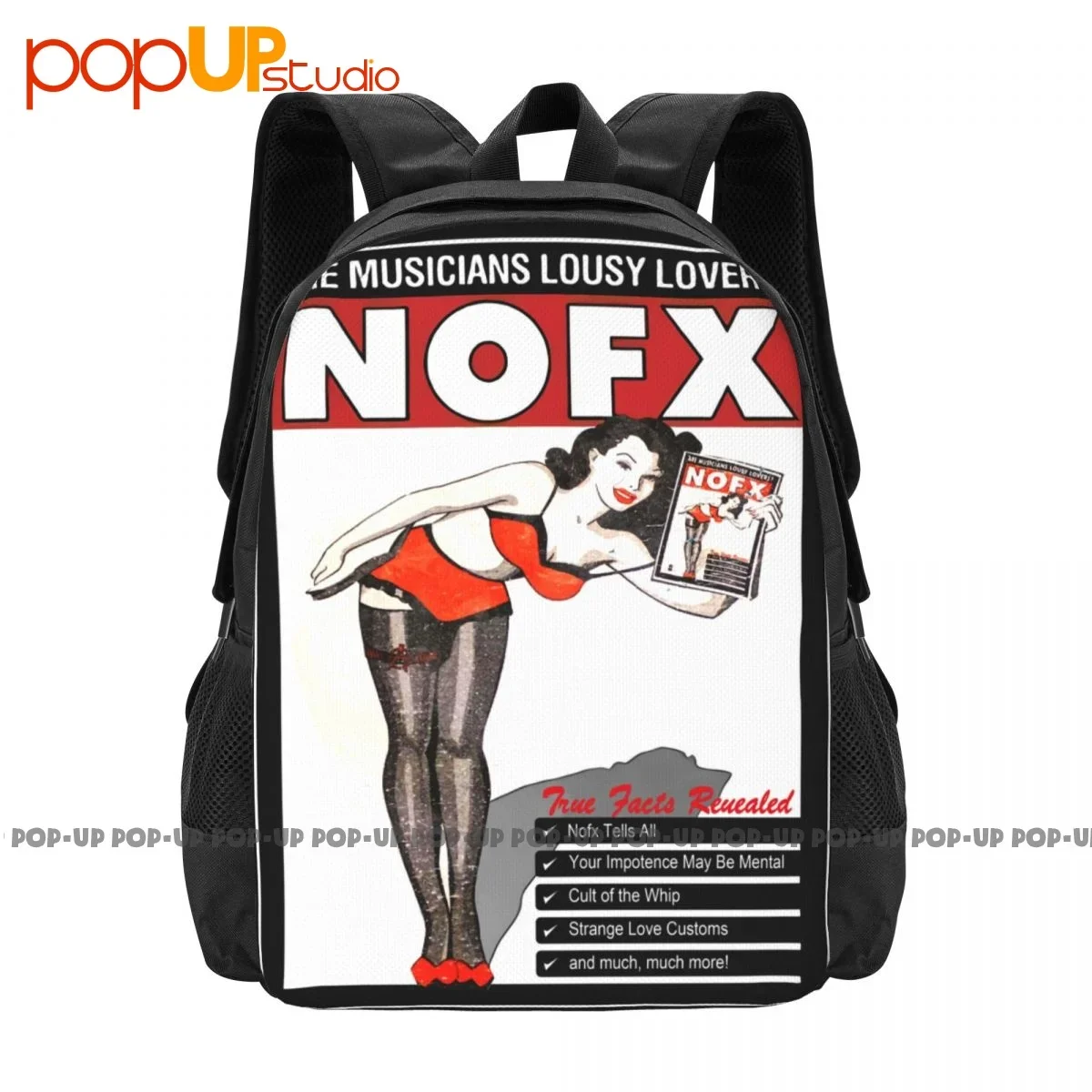 Nofx Are Musicians Lousy Lovers Concert Music Backpack Large Capacity Print New Style Shopping Bag Outdoor Running