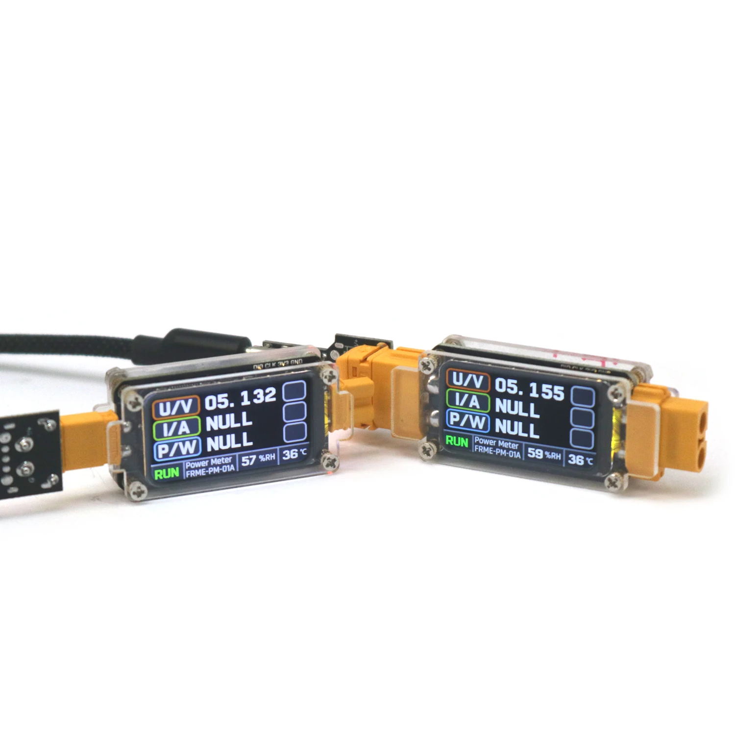 30A XT60 Voltmeter Ammeter Power Meter Display Temperature Humidity Bidirectional Monitor BMS RC Battery Charger Discharger Test