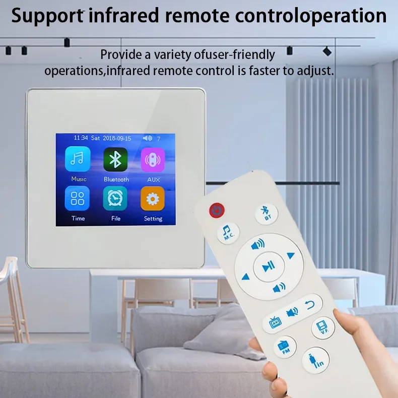 Bluetooth Mini Wand-Audio verstärker Smart Home Sound verstärker Touchscreen Hintergrund Musik-Player mit Decken lautsprecher