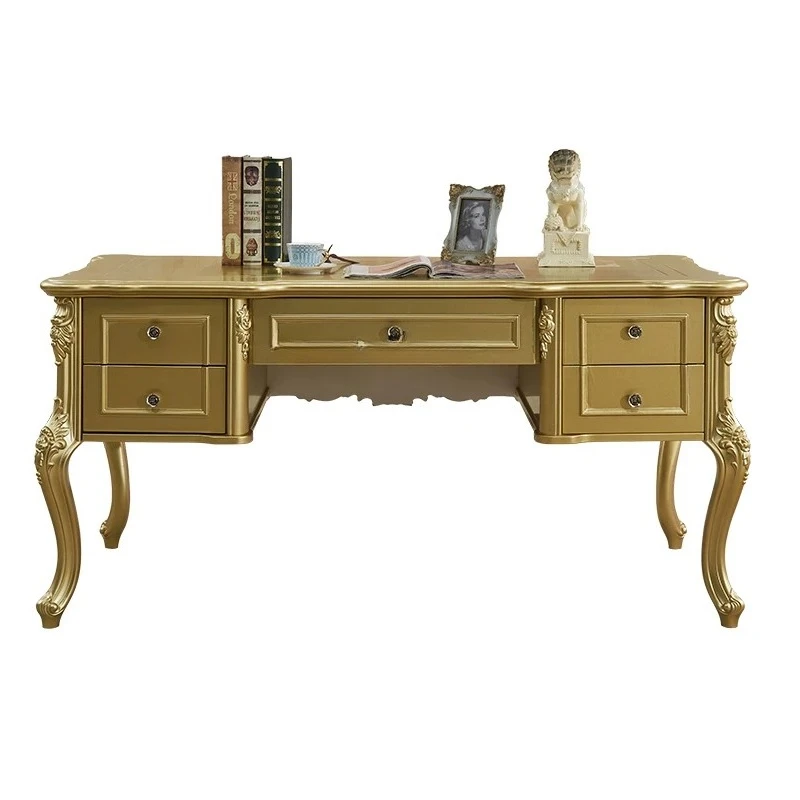 

Комбинация книжного шкафа и стула, стол для учебы, компьютера и офисной работы, письменный стол, цвет шампань-золото