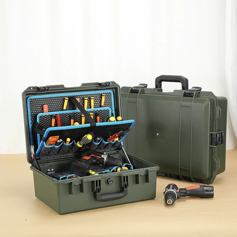 Multifunctional maintenance hardware toolbox, storage box, industrial grade storage box, trolley case, large portable waterproof