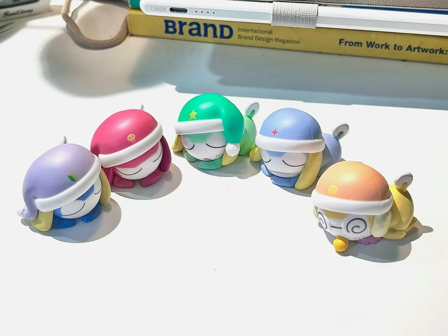 بانداي الرقيب الأصلي. الضفدع أنيمي الشكل غاشابون كيرورو جيورو تاما الحلي الصغيرة ألعاب شخصيات الحركة للبنين بنات أطفال هدية #2