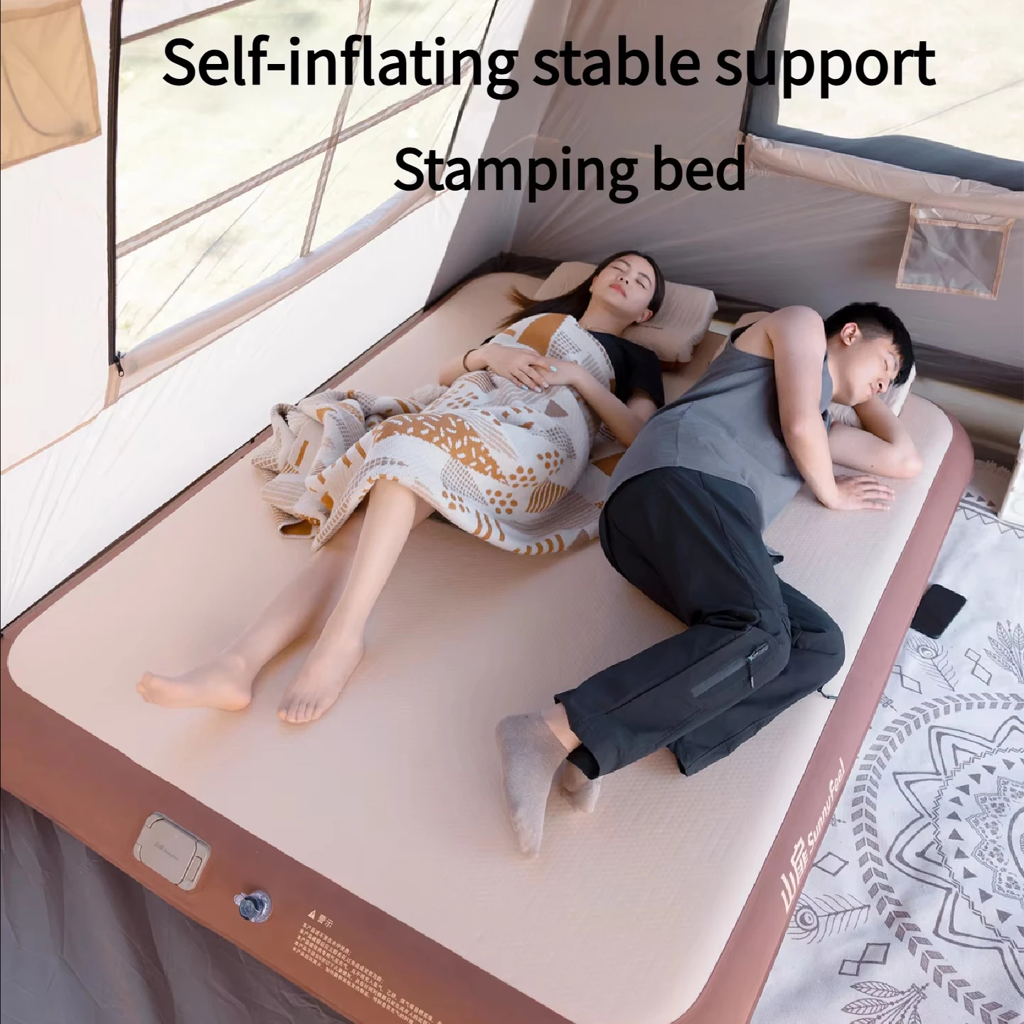 Modern Portable Automatic Inflatable PVC Tent Bed Foldable Elevated Air Mattress for Outdoor Camping Home Use