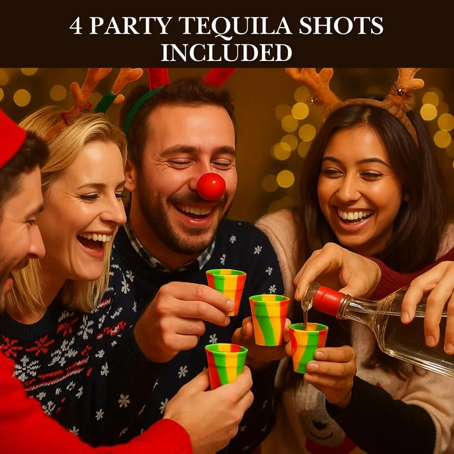 8Piece Beer Mugs Set for Freezer Storage with 4 HeavyWeight Beer Stein and 4 Plastic Shot Glasses Ideal for Men's Party Gift 16