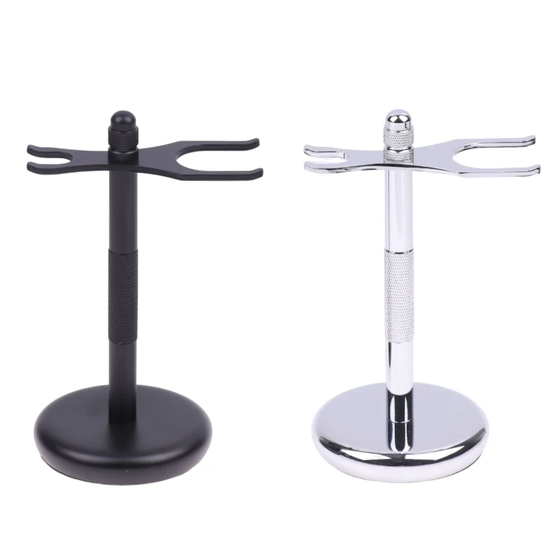 1Pc Men Razor Holder Steel Safety Shaving Brush Stand Safety Razor Holder Shaver Accessor