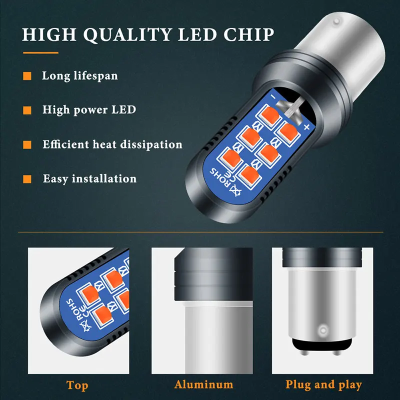 1157 BAY15D LED لمبات دراجة نارية فلاش مصباح مكبح ضوء إحترافي 12SMD 12 فولت وامض الضوء الخلفي DRL الأحمر العالمي موتو اكسسوارات
