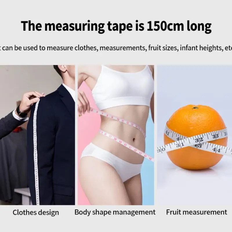 1Pc Mini Leather Tape Measure Portable Retractable Round Tape Measure Macaron Color Height Measurement Centimeter
