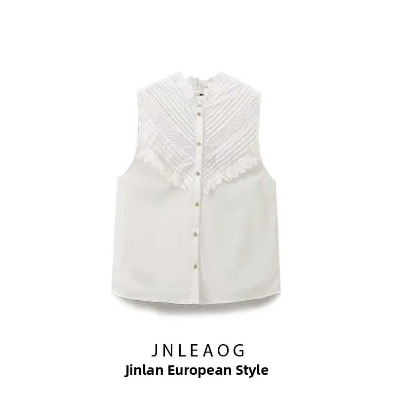 JNLEAOG Autumn New Women's Casual Svel Ruffle Trim Top Versatile Design Polyester Fiber ex Regular Length irt
