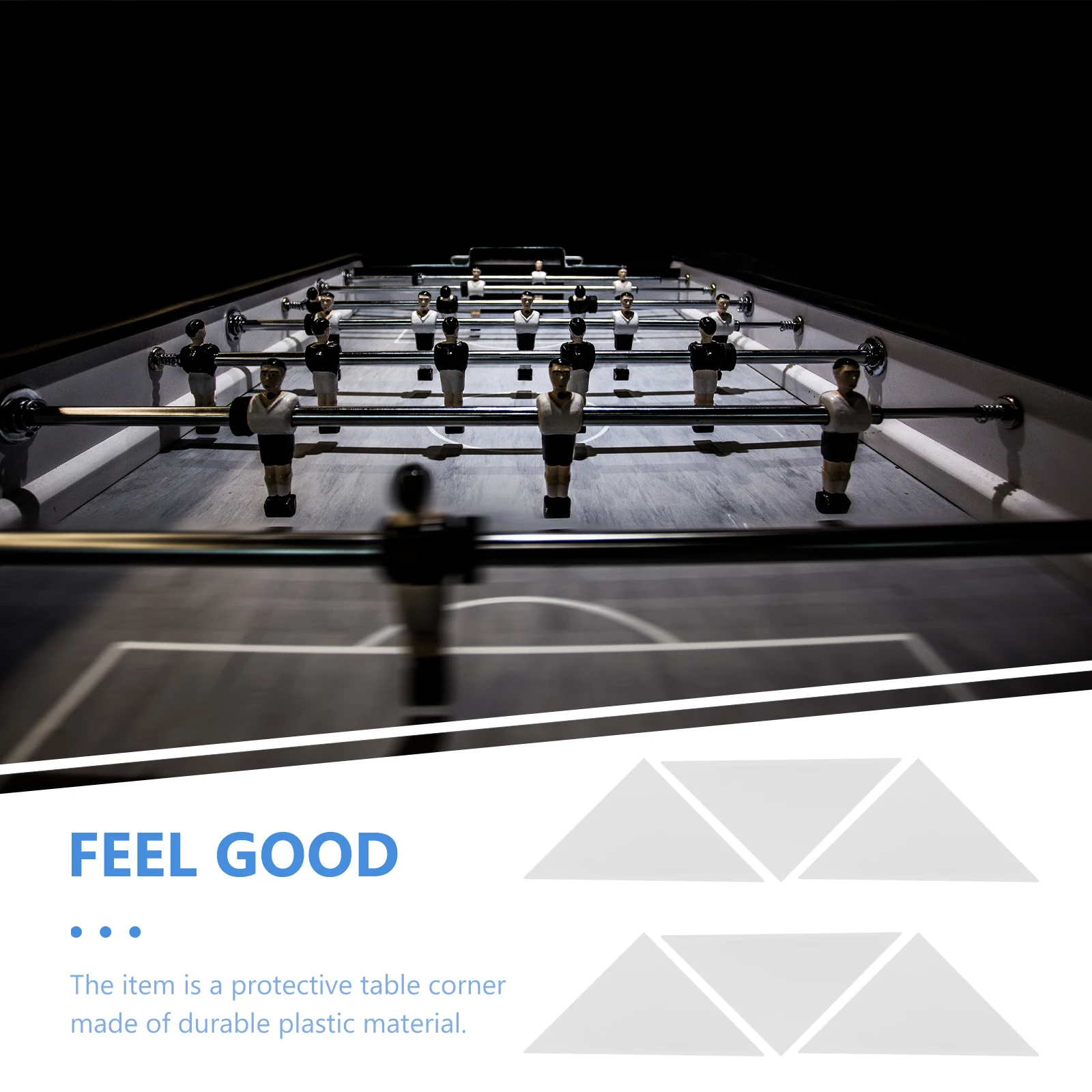 

4pcs Protectors for Triangle Protector Foosball Table ABS Anti Scratch Easy Clean Party Supplies