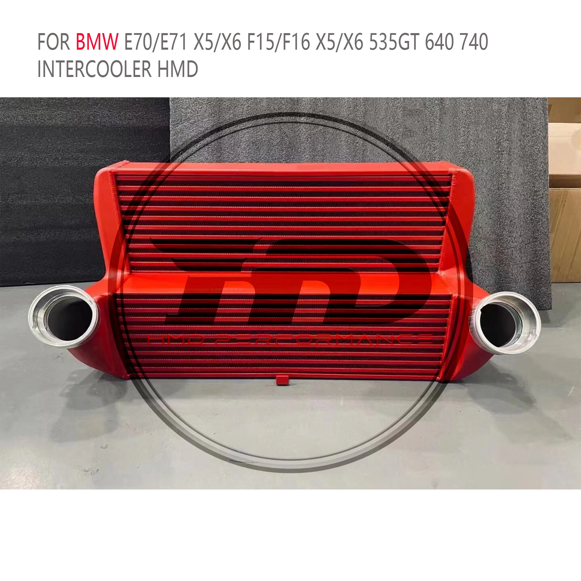 HMD Hot Sale For BMW E70 E71 X5 X6 F15 F16 535GT 640i 740i N55 Enlarged Intercooler Radiator - Image 3