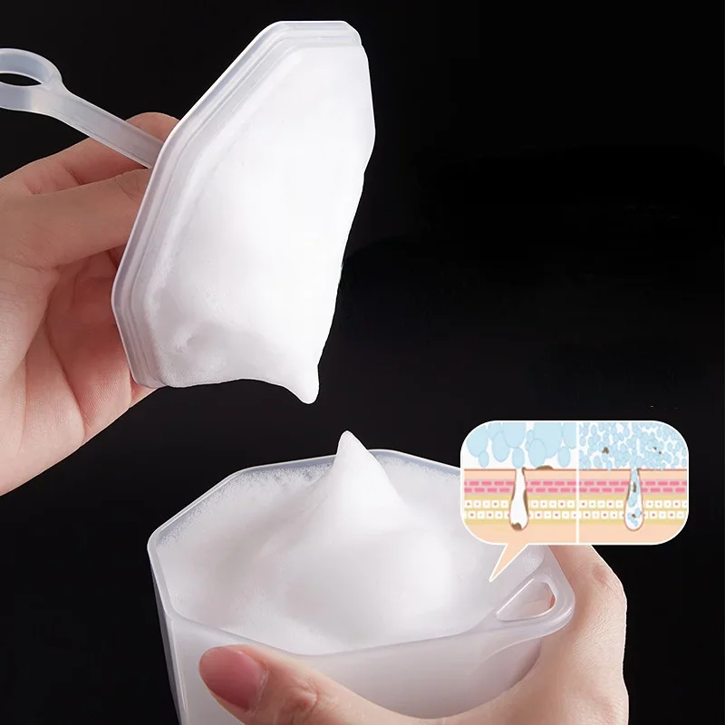 Facial Cleanser Shower Gel Press Foaming Device Manual Foaming Device Portable Facial Foam Bottle Foam Foaming Device