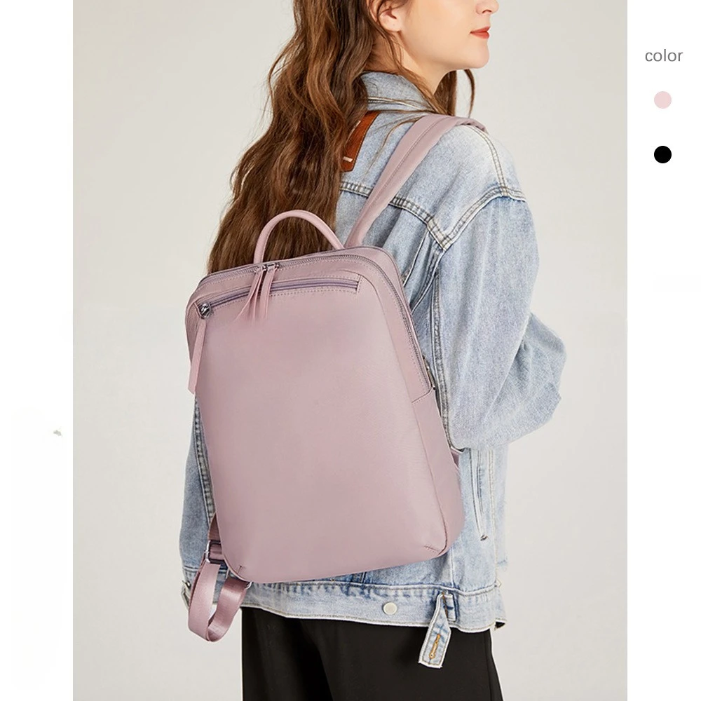 

Тонкий рюкзак для женщин. Водонепроницаемая нейлоновая сумка для ноутбука с отделением для компьютера. Рюкзак для девочек с премиальными функциями.