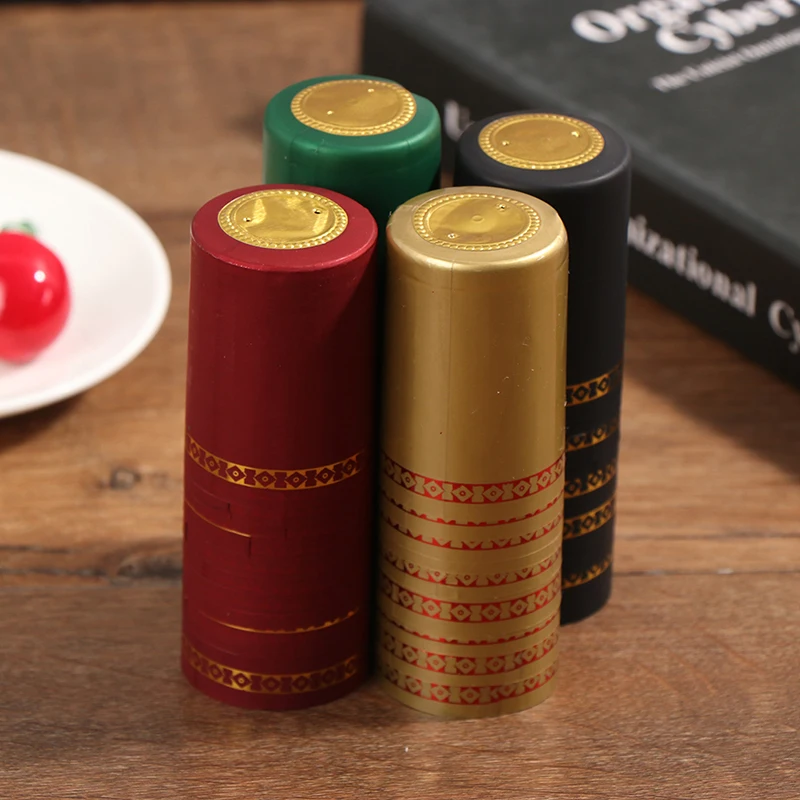 【10Pcs/set PVC Heat Shrink Caps Home Brewing Wine Bottle Seal Wine Bottle Covers Bar Party Supplies Barware Accessories】