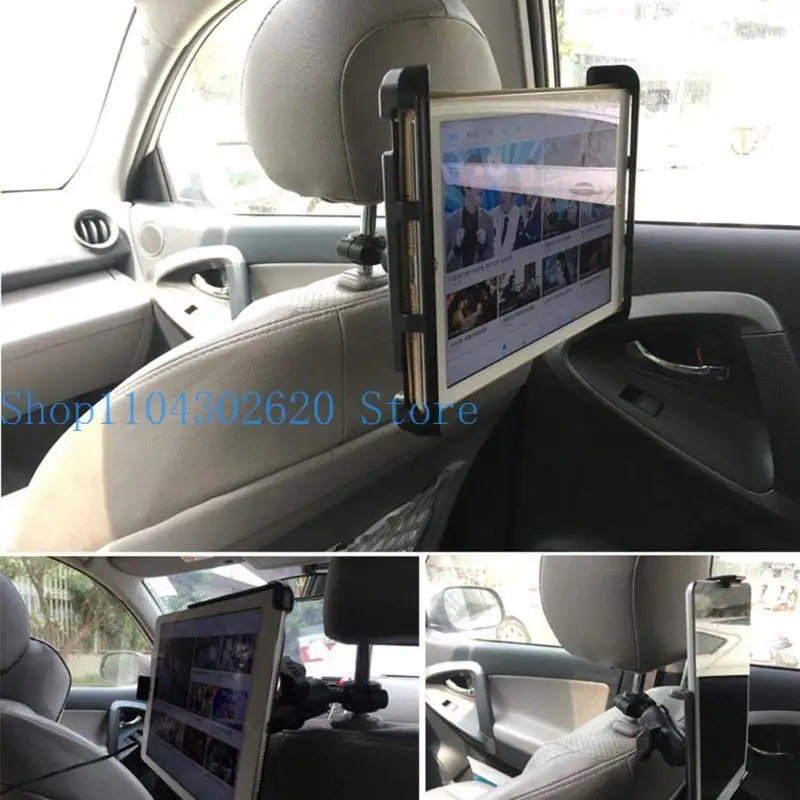 

02DE 1 Set Mount 360 Degree Rotation 1 Inch Ball Car Headrest Motorcycle Scooters Rear View Mirror Stem Bar Mount