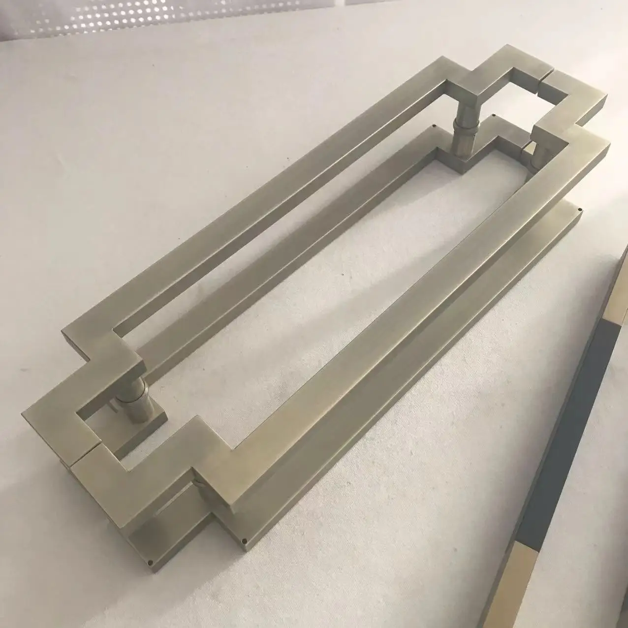 Chinese style, door handle, stainless steel, square tube , glass door , wooden door , modern large